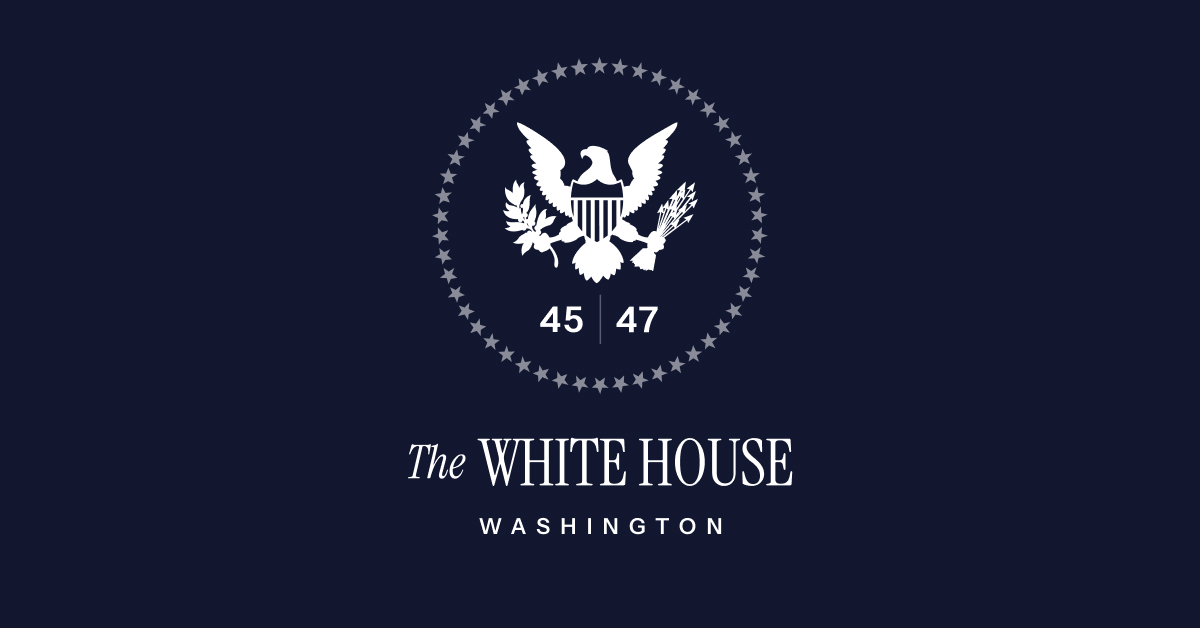 White House 47 Presidential Actions Social Share Card